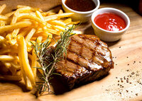 Room service Wagyu steak & Wagyu burger